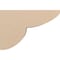 Ekena Millwork 6"W x 18"D x 12"H Classic Crestline Rough Cedar Woodgrain TimberThane Corbel, Primed Tan CORUR06X18X12CRERCPR - alternate 6